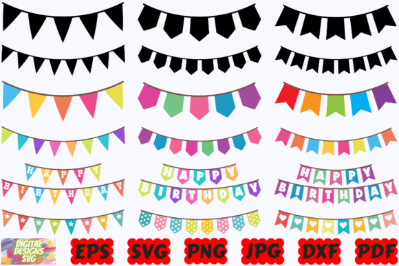 Download Bunting Birthday SVG |Bunting Banner SVG - Banner Collection