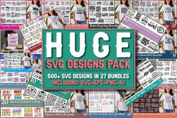 Download The Huge SVG Designs Bundle - Svg design Collection