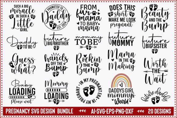 Download Pregnancy SVG Design Bundle - Svg design Collection