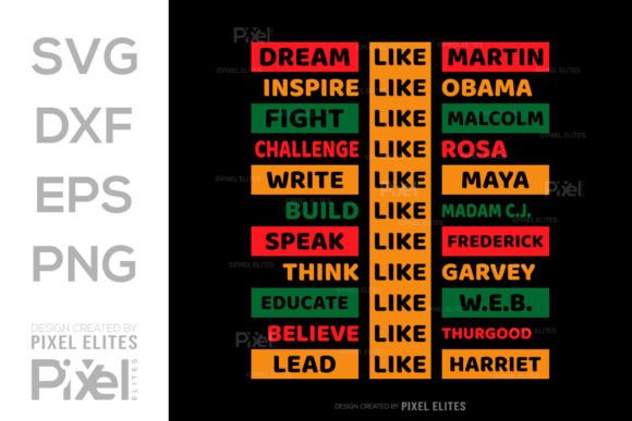 Download Black History Leaders SVG Quote Design - Black history leaders svg Collection