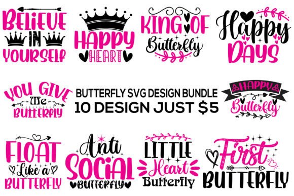 Download Butterfly Svg Design Bundle - Svg design Collection