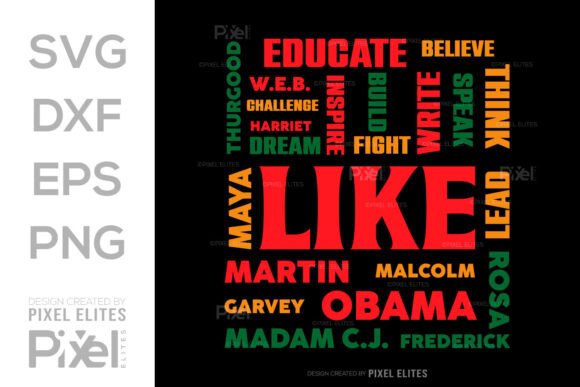 Download Black History Leaders SVG Quote Design - Black history leaders svg Collection