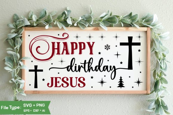 Download Happy Birthday Jesus Sign SVG Design - Svg design Collection
