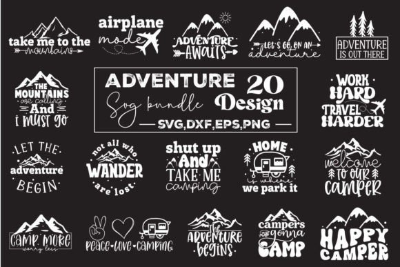 Download Adventure SVG Design Bundle, Camping - Svg design Collection