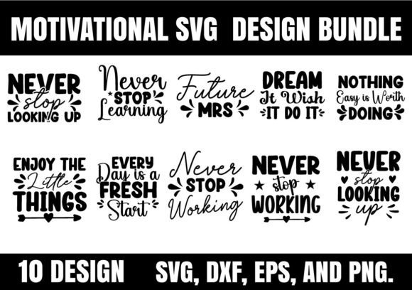 Download Motivational SVG Design Bundle - Svg design Collection