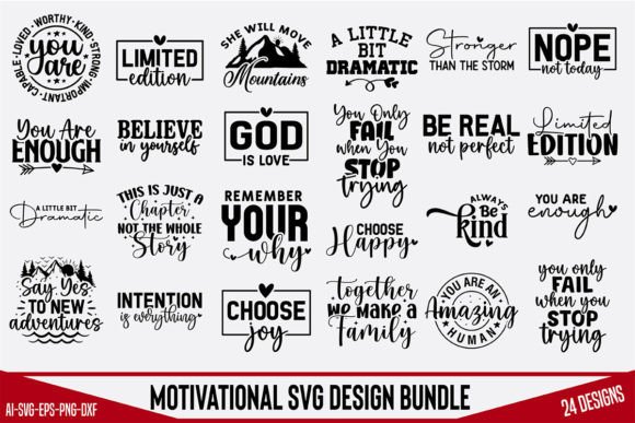 Download Motivational Svg Design Bundle - Svg design Collection