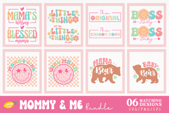 Download Free Mommy and Me SVG Design Bundle - Svg design Collection