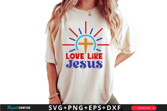 Download Love Like Jesus SVG Design,Religious Svg - Svg design Collection