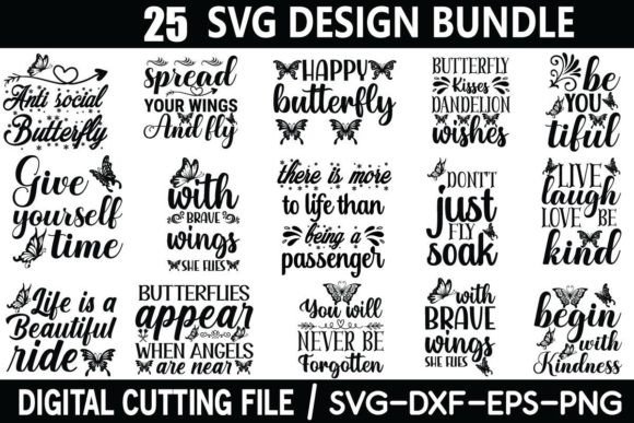 Download Butterfly SVG Design Bundle - Svg design Collection
