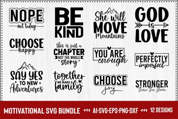 Download Motivational SVG Design Bundle - Svg design Collection