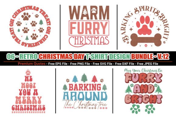 Download Retro Christmas Quote SVG Design Bundle - Svg design Collection