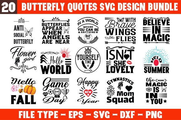 Download Butterfly SVG Design Bundle - Svg design Collection