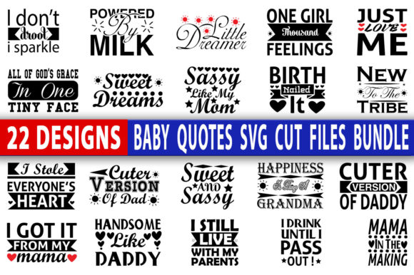 Download Baby Quotes Svg Design Bundle - Svg design Collection