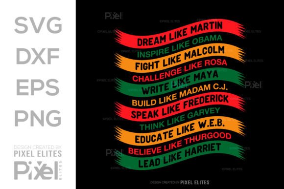 Download Black History Leaders SVG Quote Design - Black history leaders svg Collection
