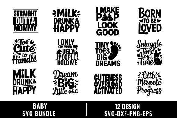 Download Baby Svg Design Bundle - Svg design Collection