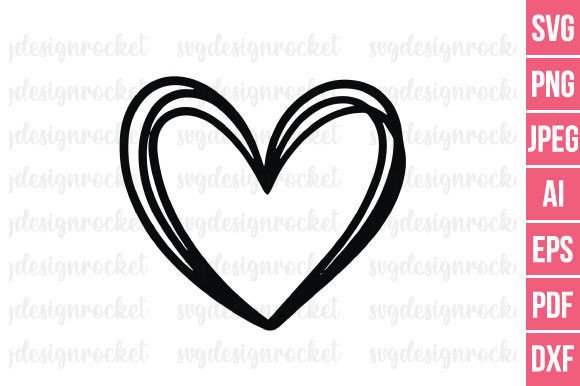 Download Hand Drawn Heart Svg - Hand drawn heart svg Collection